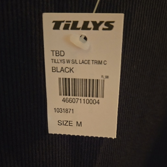 Tilly's Black Fitted Ruffled Tank Top - Picture 2 of 4